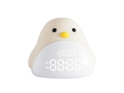 Rebe-lâmpada De Noite Com Despertador Pássaro Fofo De Silicone Usb Led Para Bebês E Crianças Presente