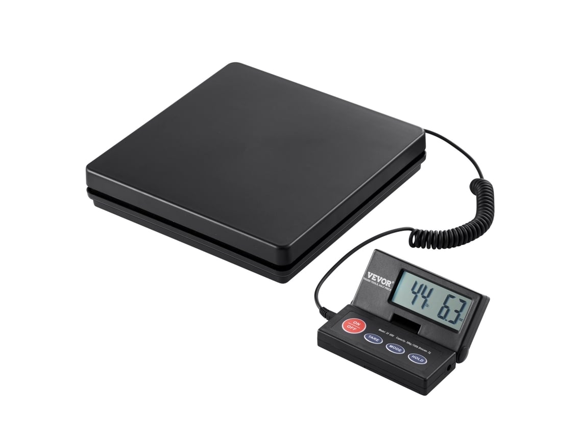 VEVOR Balança de Envio Balança Postal Digital 110 Lbs X 0,07 Oz. Pacote Ac/Dc Lcd