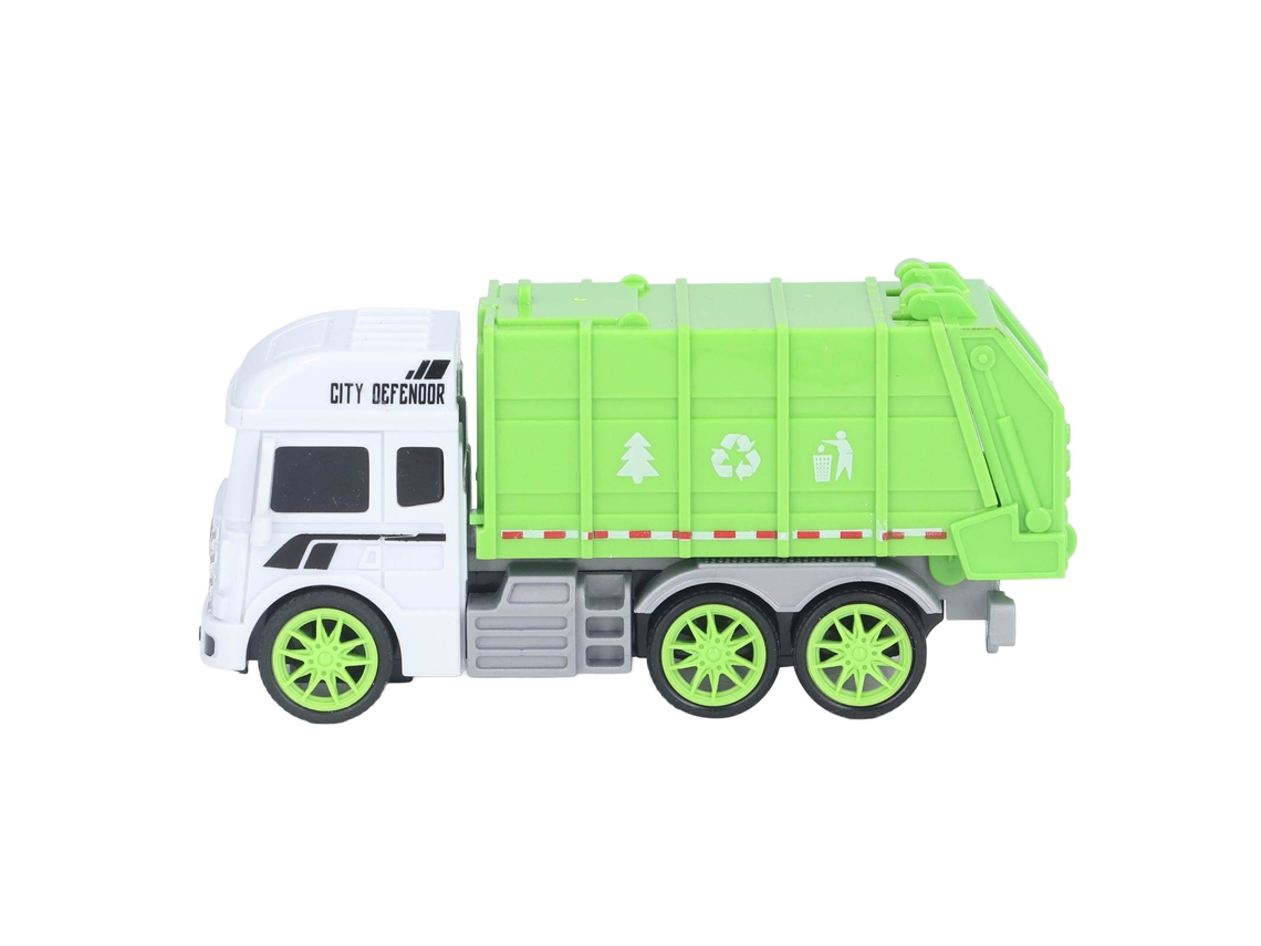 Primerox brinquedo Caminhão de Lixo Inercial Plástico Veículo de Limpeza para Crianças com Educação Ambiental