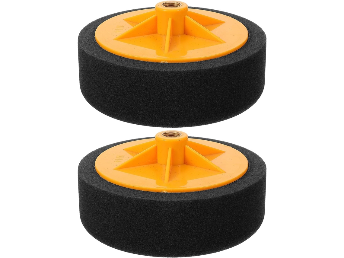 Conjunto De 2 Esponjas Aplicadoras De Cera Automotiva De 15 Cm (6 Polegadas) Em Poliéster.