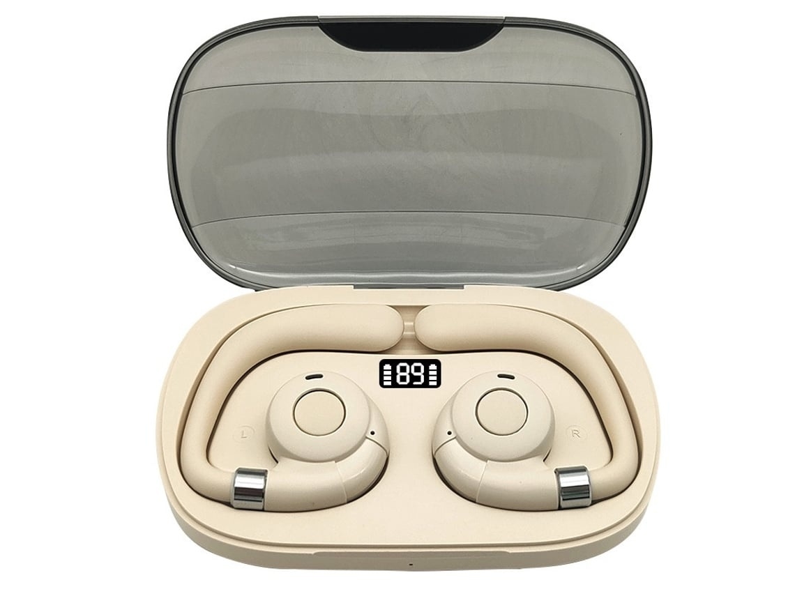 Auriculares Desportivos Sem Fios Bluetooth 5.3 Design Aberto Gancho De Orelha Microfone Para Chamadas Ipx5 Lurelia