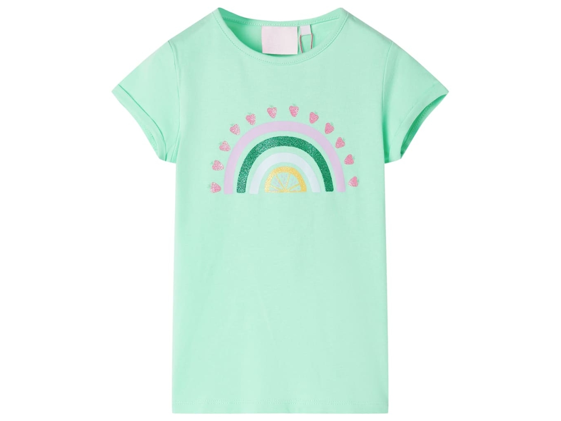 T-shirt Infantil Verde Brilhante 104