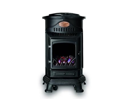 Aquecedor portátil a gás Provence preto Fireside 3,4 kW