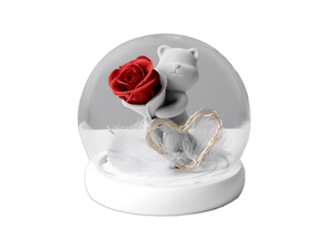 Presente Do Dia dos Namorados Flor Eterna Urso de Pelúcia Presente Criativo MEOIRUERY