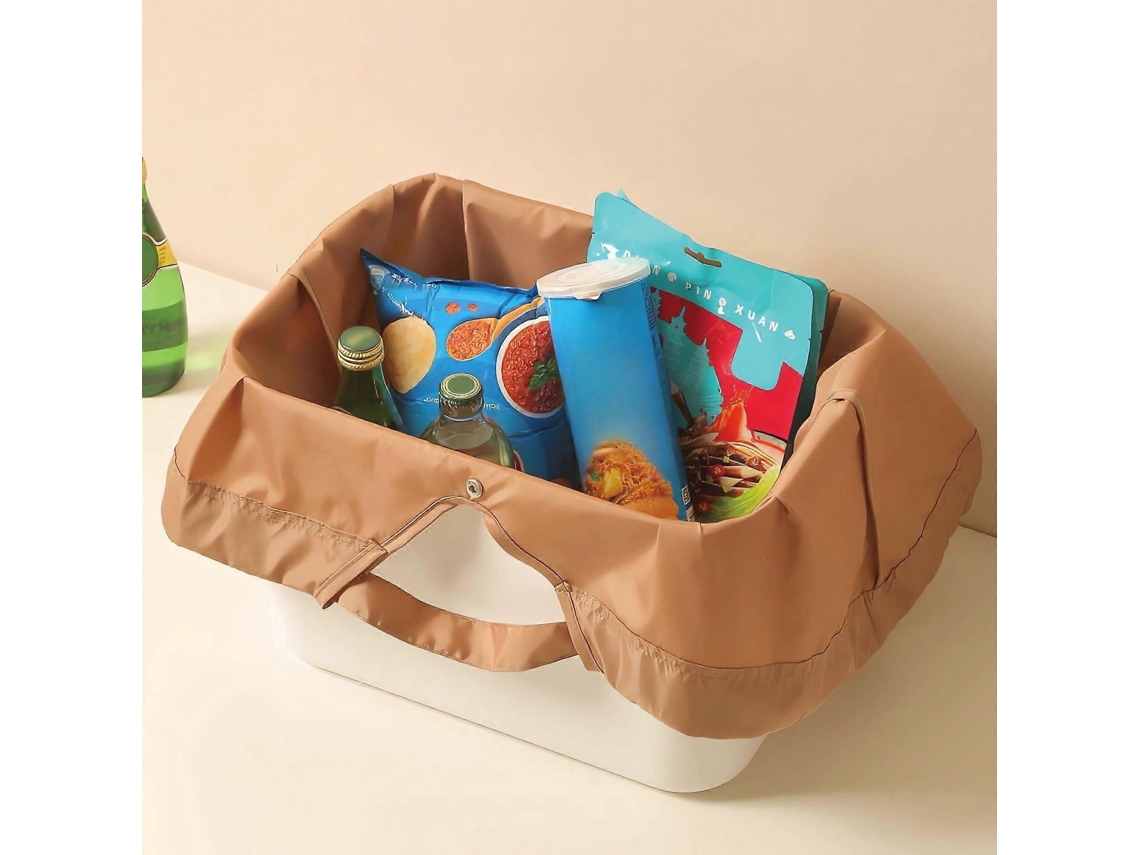 Bolsa Dobrável Para Viagem, Sacola De Compras Portátil E Impermeável, Bolsa Dobrável De Grande Capacidade Para Compras Ao Ar Livre, Praia E Outro