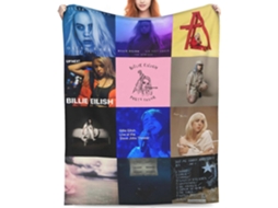Capa De Álbum Billie Felt Para Ar Condicionado Eilish Merch, Presente Macio E Quente Para Cama, Sofá, Decoração De Casa (álbum Co--aquaforge