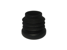 Topo/pé Redondo Interior Plástico Preto Ø19mm 3/4''