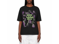 Rockinstone Night Of The Living Dead Notld Bright Two Tone Black T-shirt Size:l