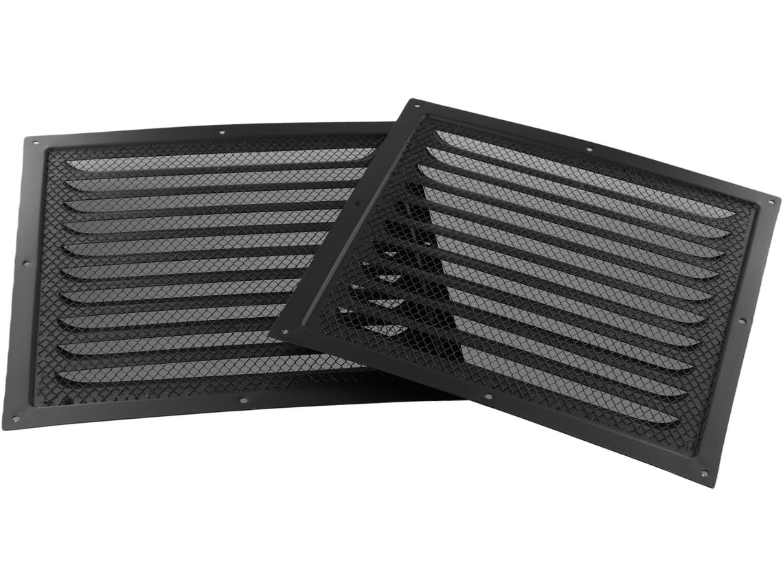 2 Mosquiteiros, 25 Grelhas De Ventilação Quadradas Para Teto E Parede.