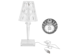 Abajur de Mesa Cristal PMMA USB Baixo Consumo 1W | S/MARCA