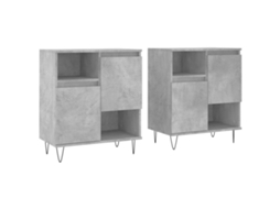 Conjunto de Aparadores 2 Pcs Derivados de Madeira Cinzento Cimento MAISON EXCLUSIVE