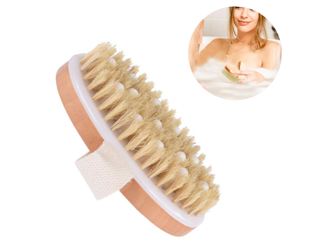 Escova Corporal para Escovação Úmida Ou Seca Esfoliante Suave para Uma Pele Mais Macia e Brilhante Nódulos de Massagem Suaves JEDBESETZT