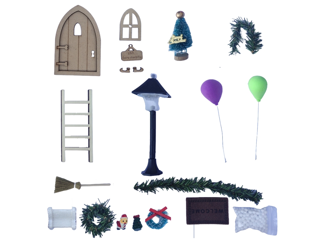Conjunto De Gnomo De Natal Miniatura Laxiscreed Para Decoração Em Porta, Parede, Árvore Ou Guirlanda