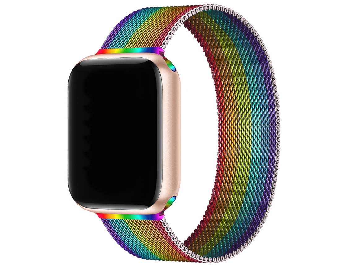 Bracelete Para Apple Watch 42/44/45/46/49mm Cores Do Arco-íris Cuich