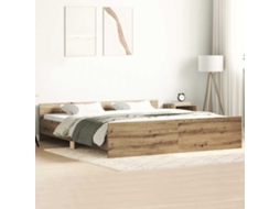 Vidaxl Estrutura De Cama Sem Colchão 160x200cm Derivados De Madeira