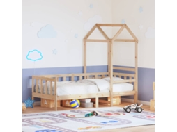 Sofá-cama Com Telhado 80x200 Cm Madeira De Pinho Maciça