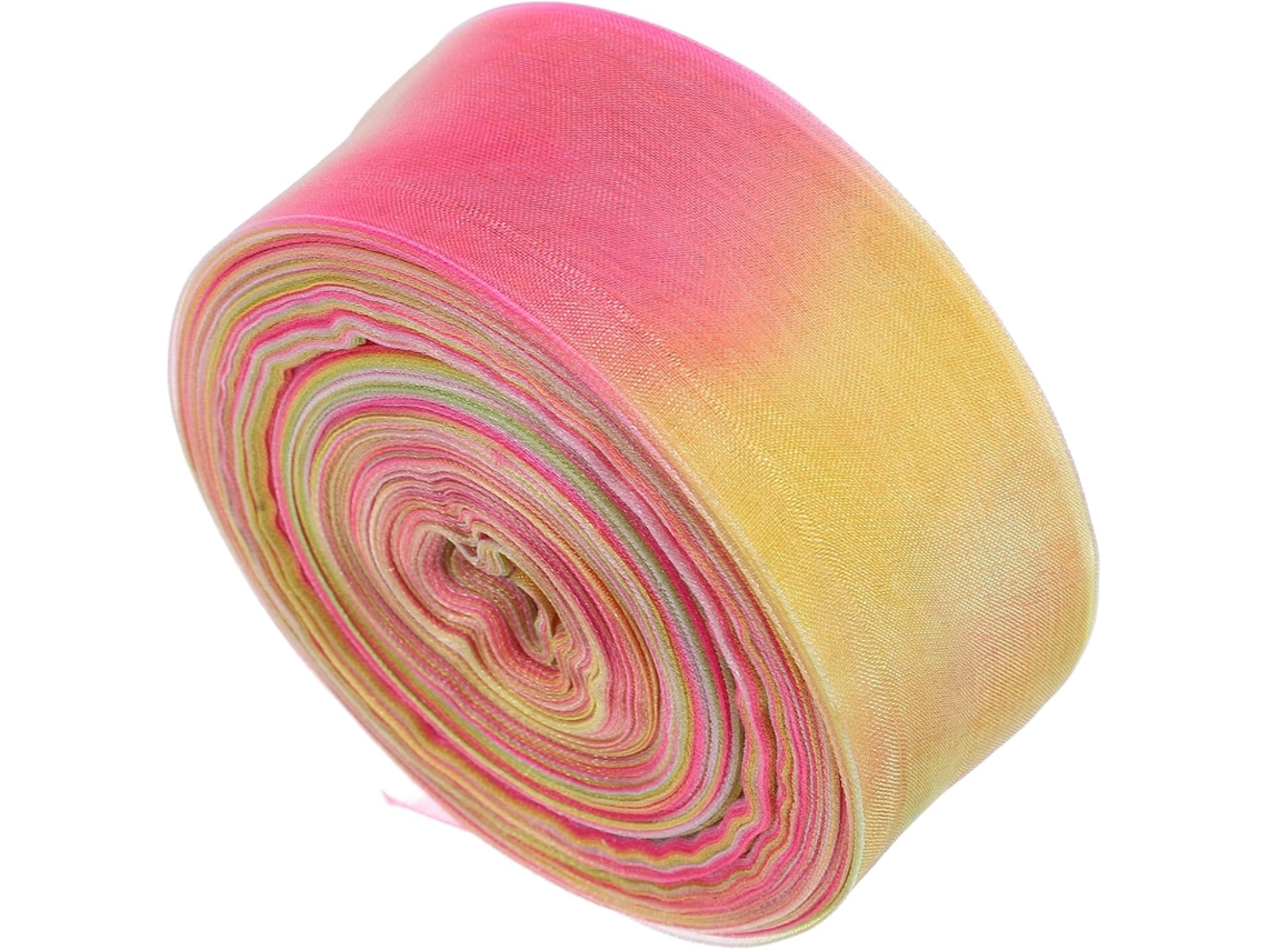 Fita Decorativa De Organza 3, 6cm, Rolo De 45m Para Artesanato