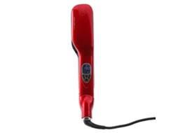 2026 planchita de Cabelo com Vapor e Display de Temperatura Cerâmica Turmalina para Penteado e Alisamento Vermelha