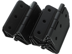 Conjunto De 10 Dobradiças Pretas Ferro Para Armários E Portas,