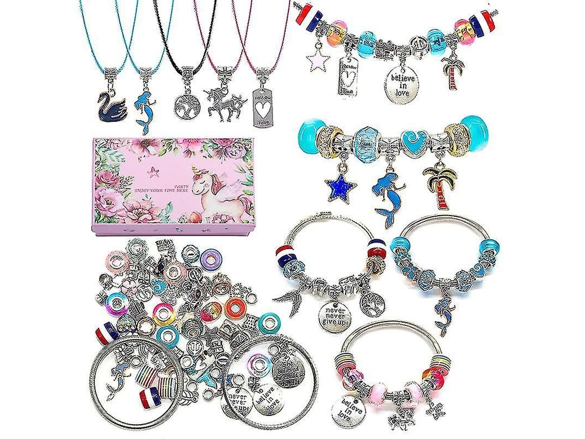 2026 kit para Fazer Pulseiras com Encantos, Materiais de Joalheria para Meninas Adolescentes Idade 8 12