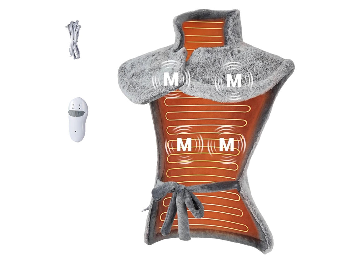 Almofada Térmica, Design Ergonômico, Múltiplas Configurações de Calor, Cinza OEM