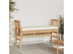 Vidaxl Banco De Jardim 2 -seater 110 X 38 X 65cm Bambu Castanho