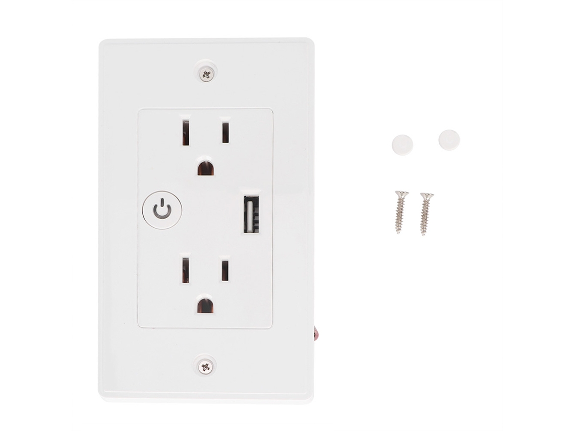 Uma parede inteligente com conectividade Wi-Fi, compatível com Alexa e Google Home, e da Padrão Two United States.