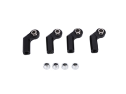 Mali 4pcs Junta de Bola de Metal 7.0mm Diâmetro Rosca M4 Precisão Alta para Carro Rc Preto