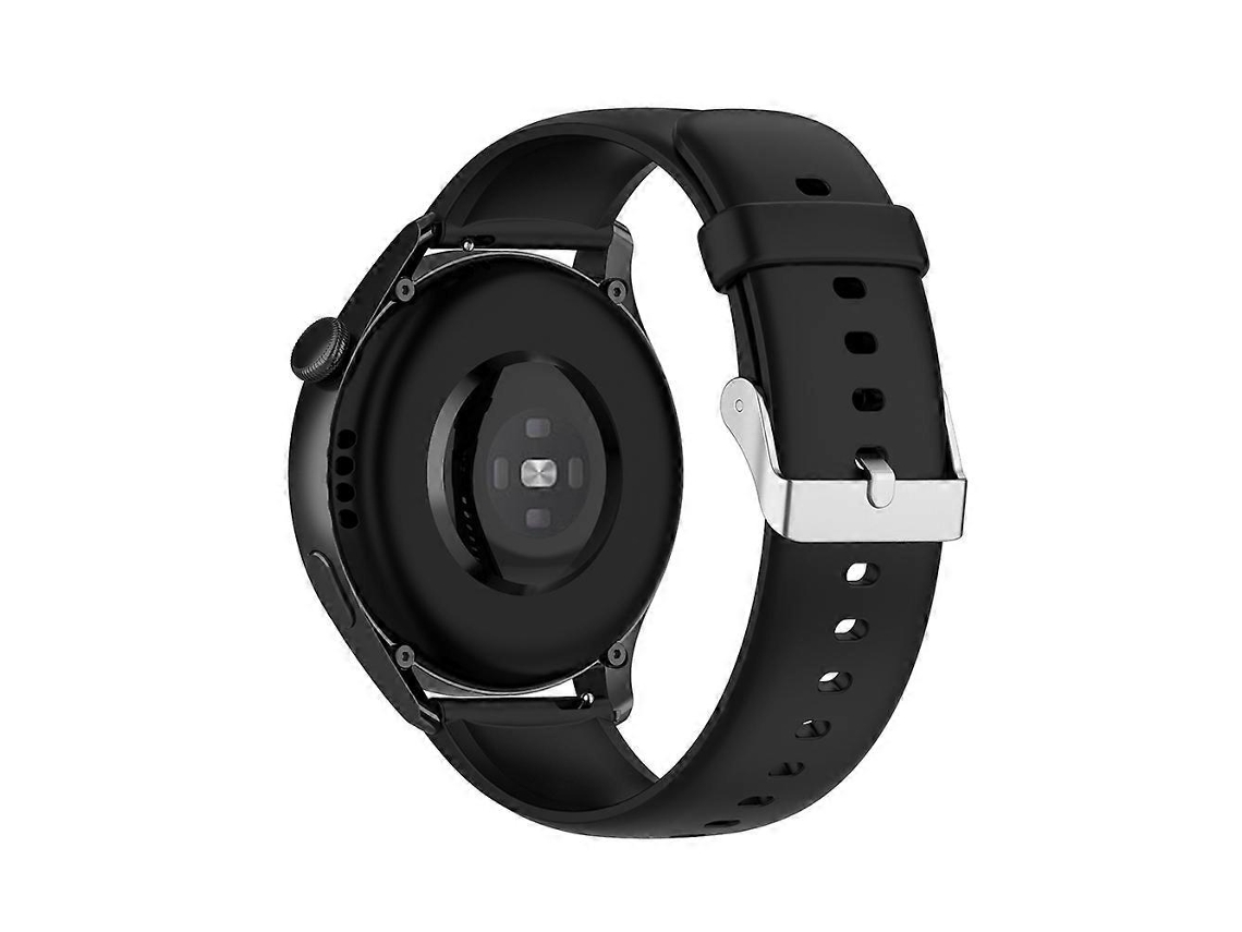Pulseira De Relógio Em Silicone De Cor Sólida Com Fivela Prateada Em Aço Inoxidável