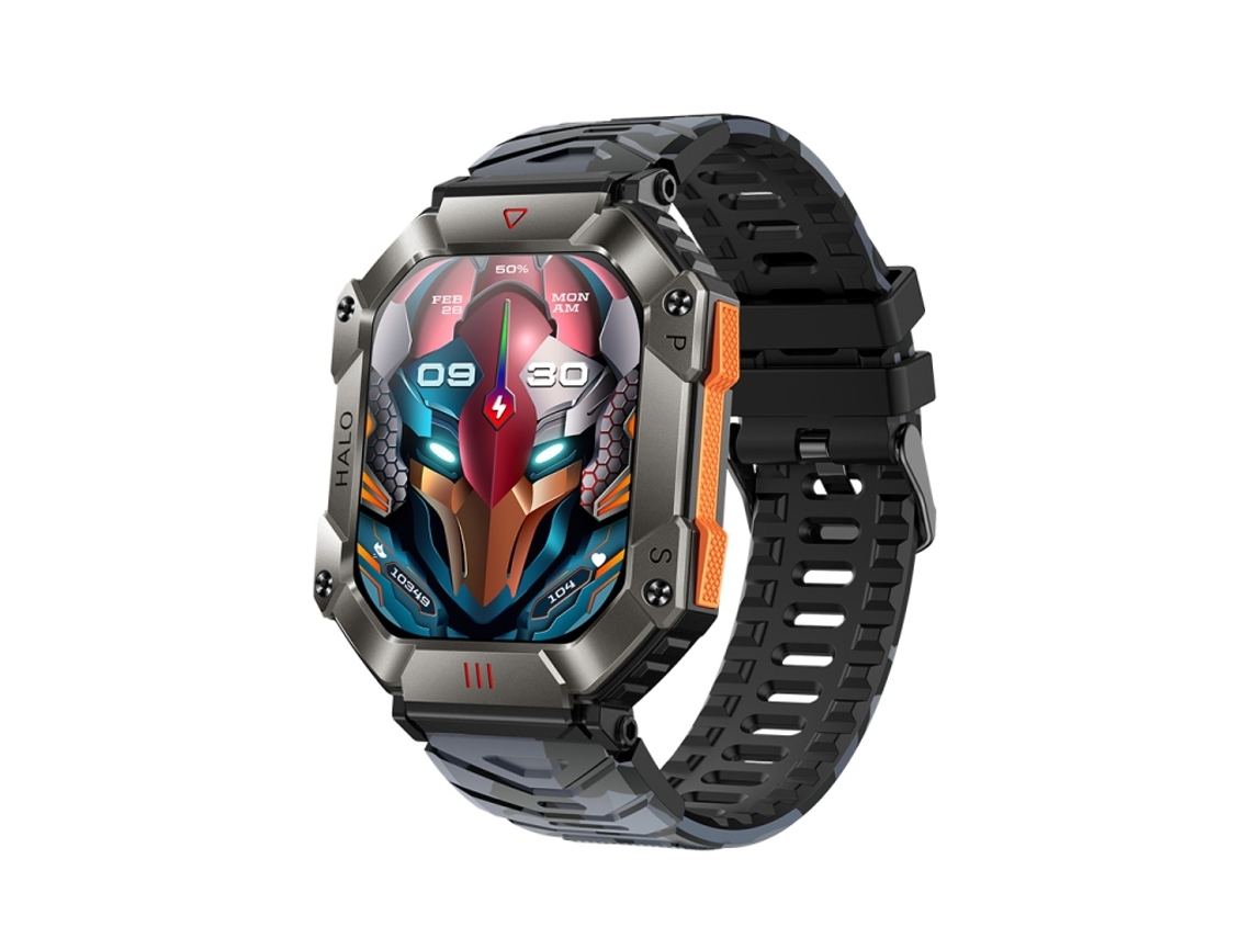 (preto + Camuflado) Smartwatch Esportivo De 2 Polegadas Com Bluetooth 5.1 E Resistência A Água Ip67