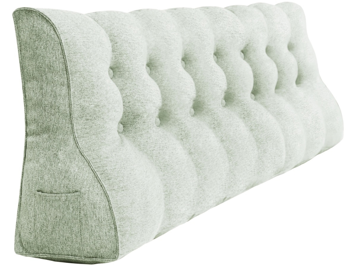 Almofada VERCART de Linho 25 x200 x55 cm Branco