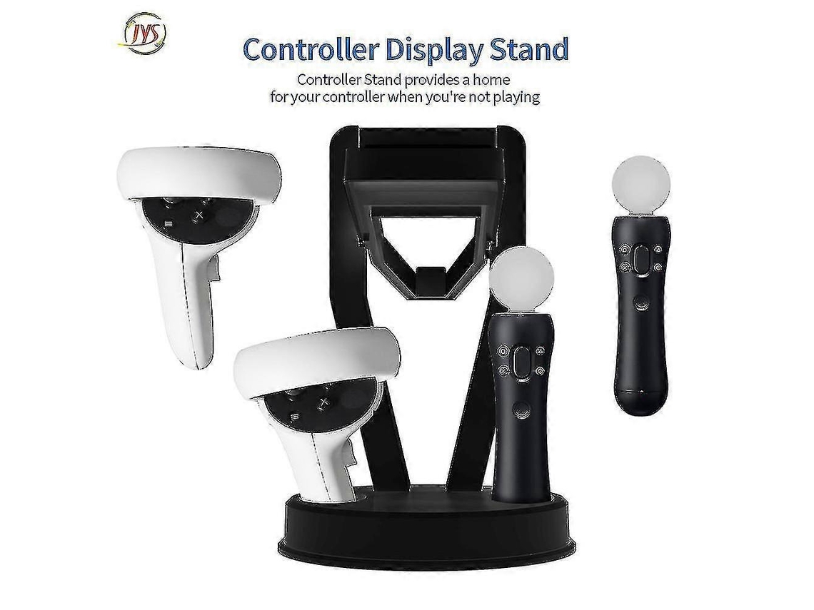 Suporte De Armazenamento Para Display Vr Compatível Com Oculus Quest 2 Ps Vr Ps Move Headset E Controles Ly Ebike (preto)