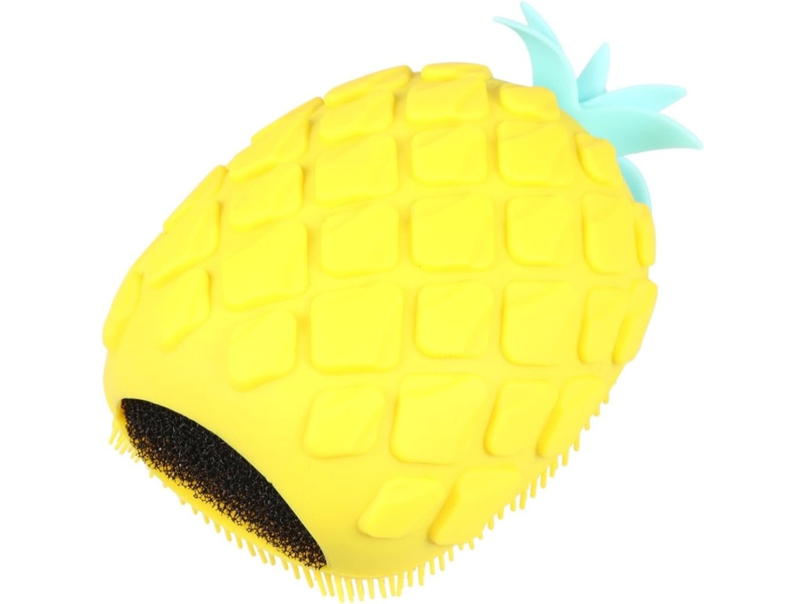 Lurelia Acessório De Duche Com Escova De Silicone Para Banho, Pega Ergonómica, Massagem Suave E Cor Amarelo, Uso Diário