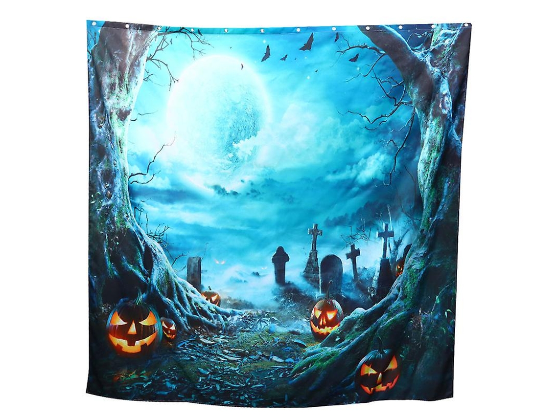 1pcs Cortina De Banho De Halloween ALLINLESS