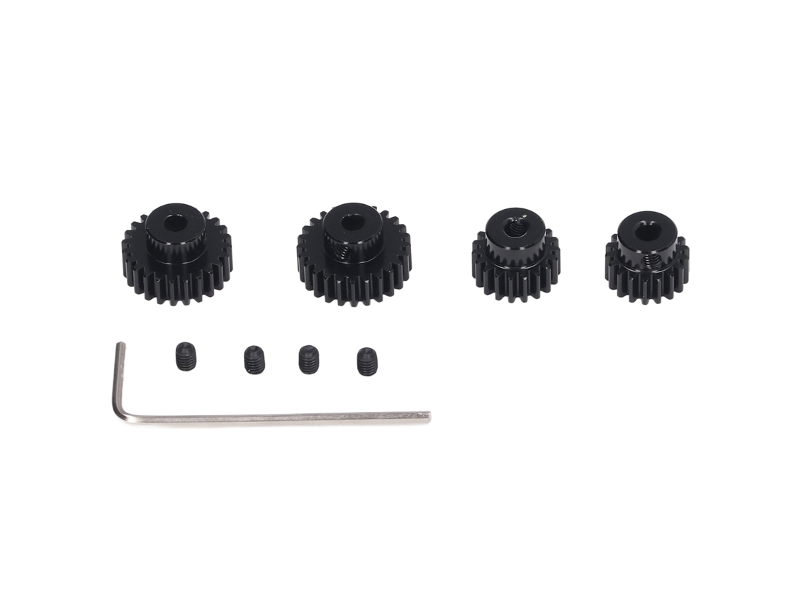 Conjunto de Engrenagens Pião de Aço, 3.175mm, 18t, 19t, 23t, 24t, para Carros RC Tamiya, Tt01, Tt02, Tb02, Ta05 S/MARCA