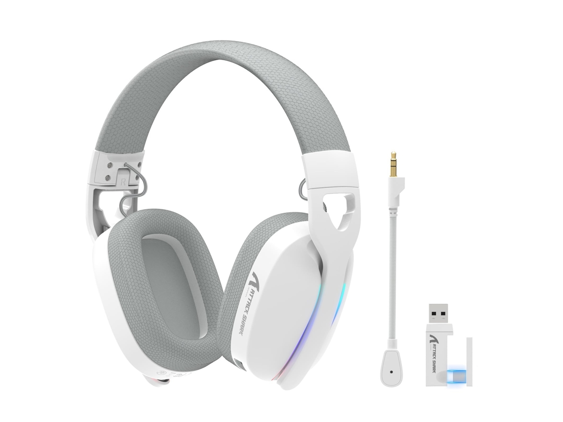 Lurelia Headset Gamer L90 Tri-mode Microfone Branco