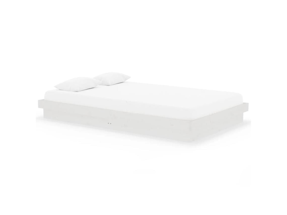Bed Frame, Bed Frames Vidaxl Branco Madeira (120 X 200 Cm)