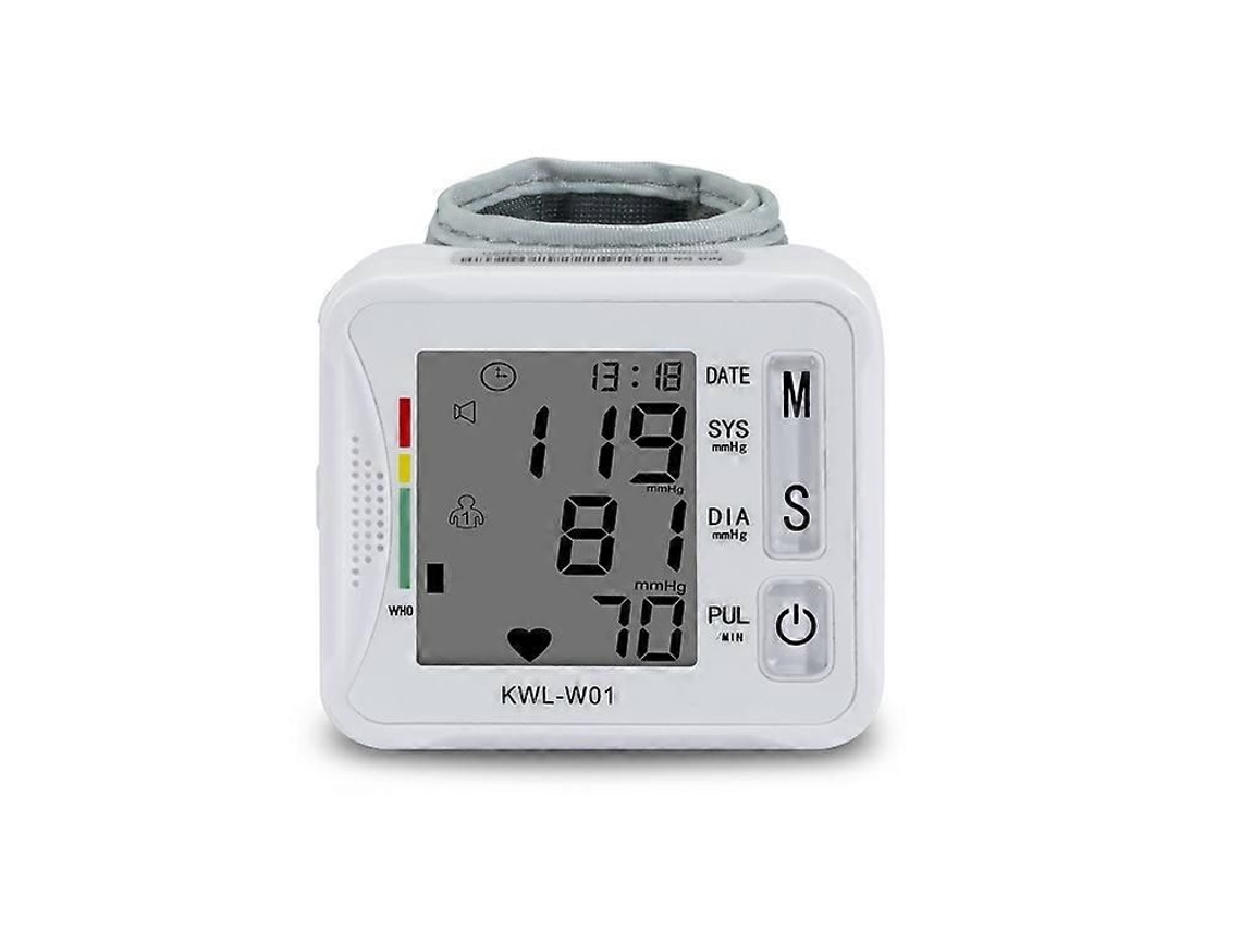 1 Unidade de Monitor Pressão Arterial Automático Pulso, Braçadeira com Grande Visor Lcd Retroiluminado Monit Or Pa, Pa GOKOCO
