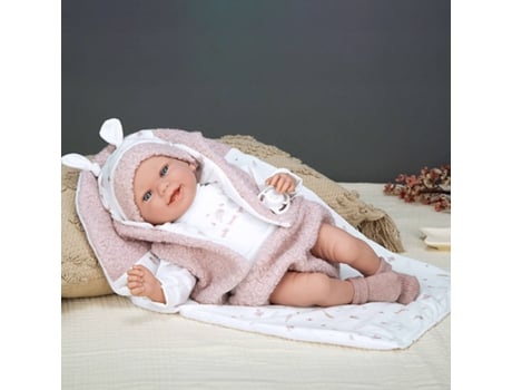 Boneca Elegance 40 cm Colin Pink Cushion Arias Dolls (Boneca com Peso)