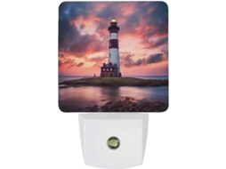 Luminária De Parede Com Plugue, Farol De Beleza, Luz Noturna, Sensor Crepuscular, Luz Led Branca Quente, Lâmpada De