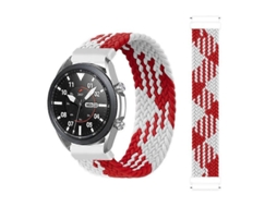 Pulseira De Nylon Trançado Ajustável E Elástica Para Samsung Galaxy Watch Active / Active2 40mm / Active2 44mm, Tamanho: 145mm (arco-íris)