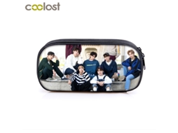 Estojo de lápis Kpop Stray Kids, bolsa de maquiagem Stray Kids para mulheres, estojo de lápis para adolescentes Minho Jisung Woojin Chanbin Felix Miraflow