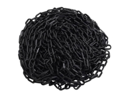 Vidaxl Corrente De Sinalização Plástico 30 M Ø8 Mm Preto