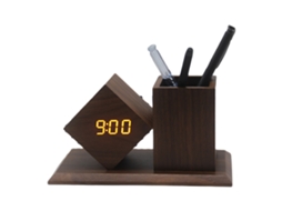Relógio Digital Led com Display de Temperatura e Calendário Organizador NEVEANCE