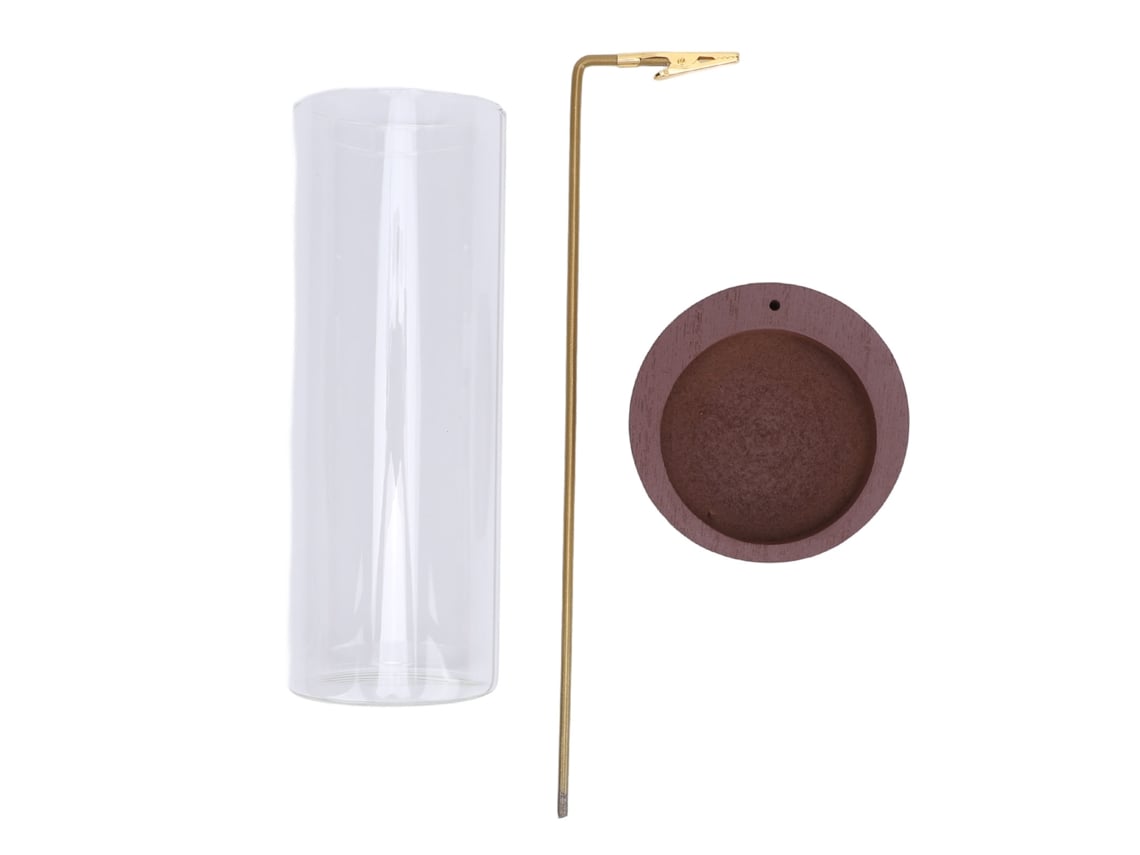 Baok - Porta-incenso de madeira maciça para decoração de casa, yoga, estilo elegante, refresca o ambiente.