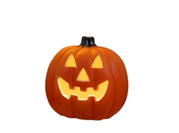 Laxiscreed Abóbora Lumiosa 11.6 Polegadas Para Decoração De Halloween Com Design Cabeça Esburacada