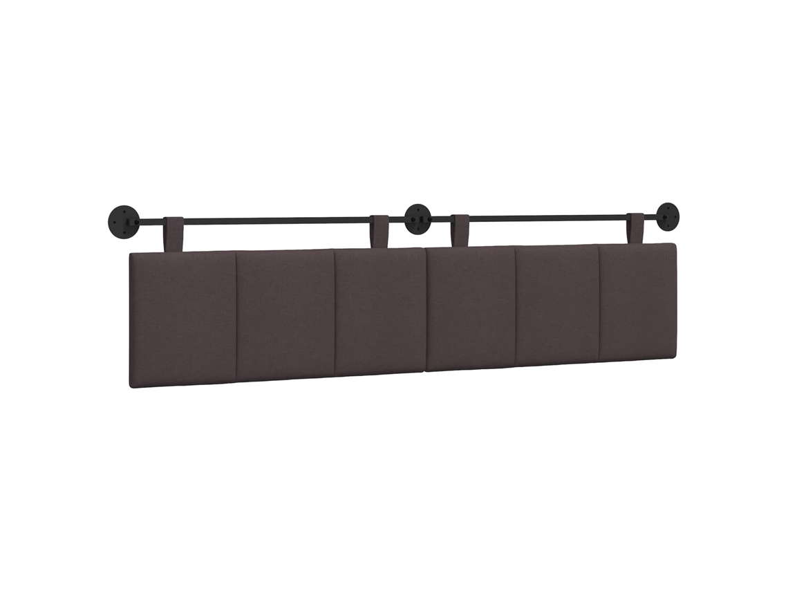 Conjunto 1 Cabeceira Suspensa Vidaxl Castanho Veludo (210 X 55 X 5 Cm)
