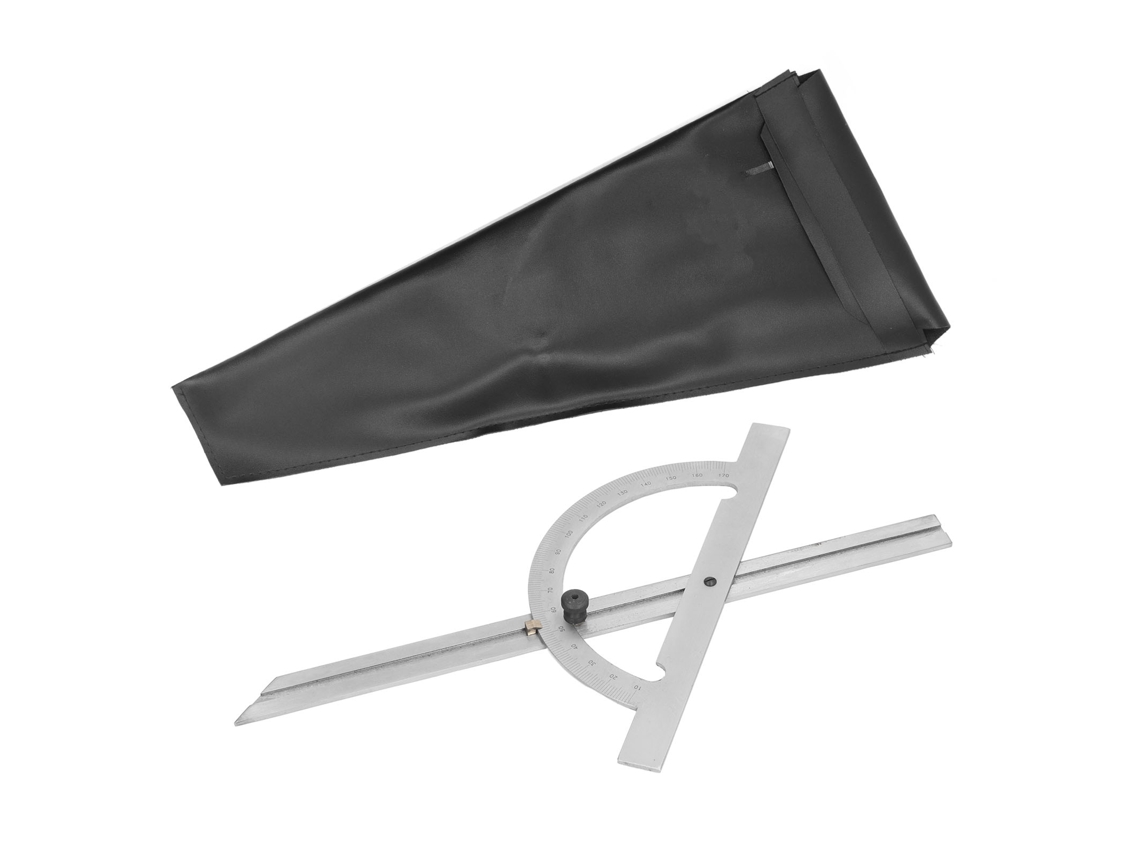 Transportador De Carpintería De Acero Carbono Ajustable Regla Angular Portátil De Alta Precisión 200 X 400mm
