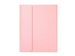 Capa Com Teclado Bluetooth Em Couro Compatível Com Ipad Pro 11" 2024, Cor Rosa