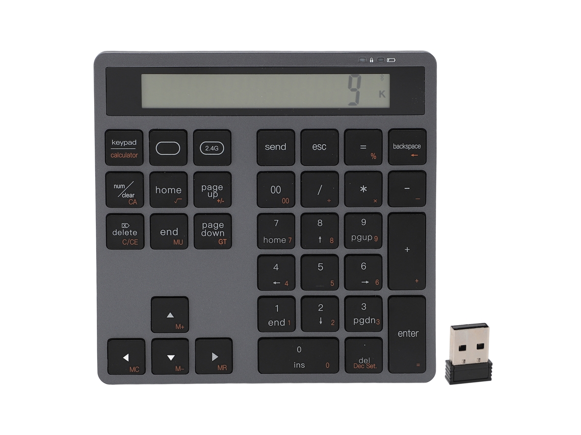 Baoj-2026novoteclado Numérico Sem Fio Bluetooth Com 34 Teclas
